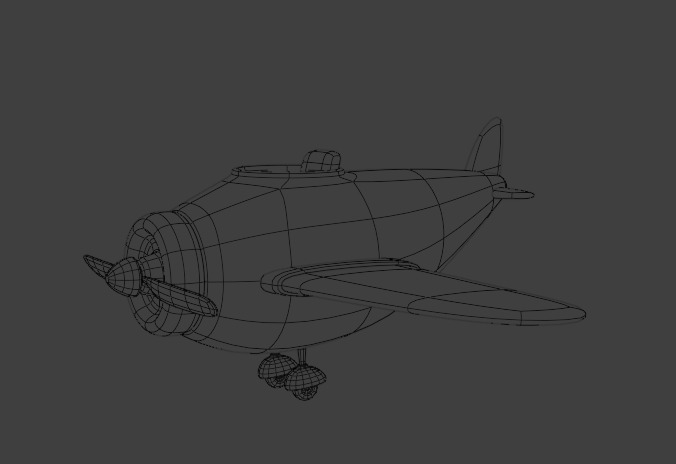 Plane Low Poly 3D Model 3D model_6