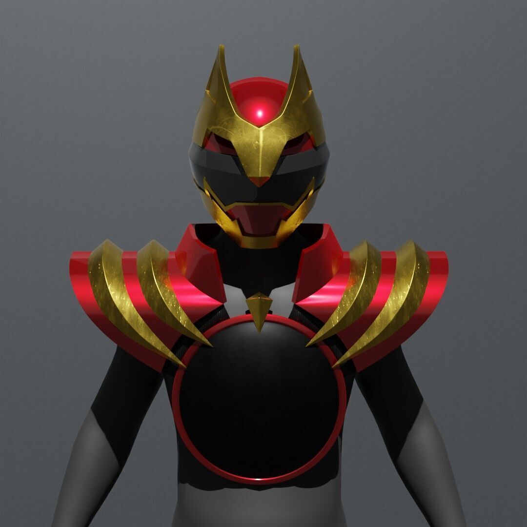 Number 1 Sentai Gozyuger Body Armor 3D model_6
