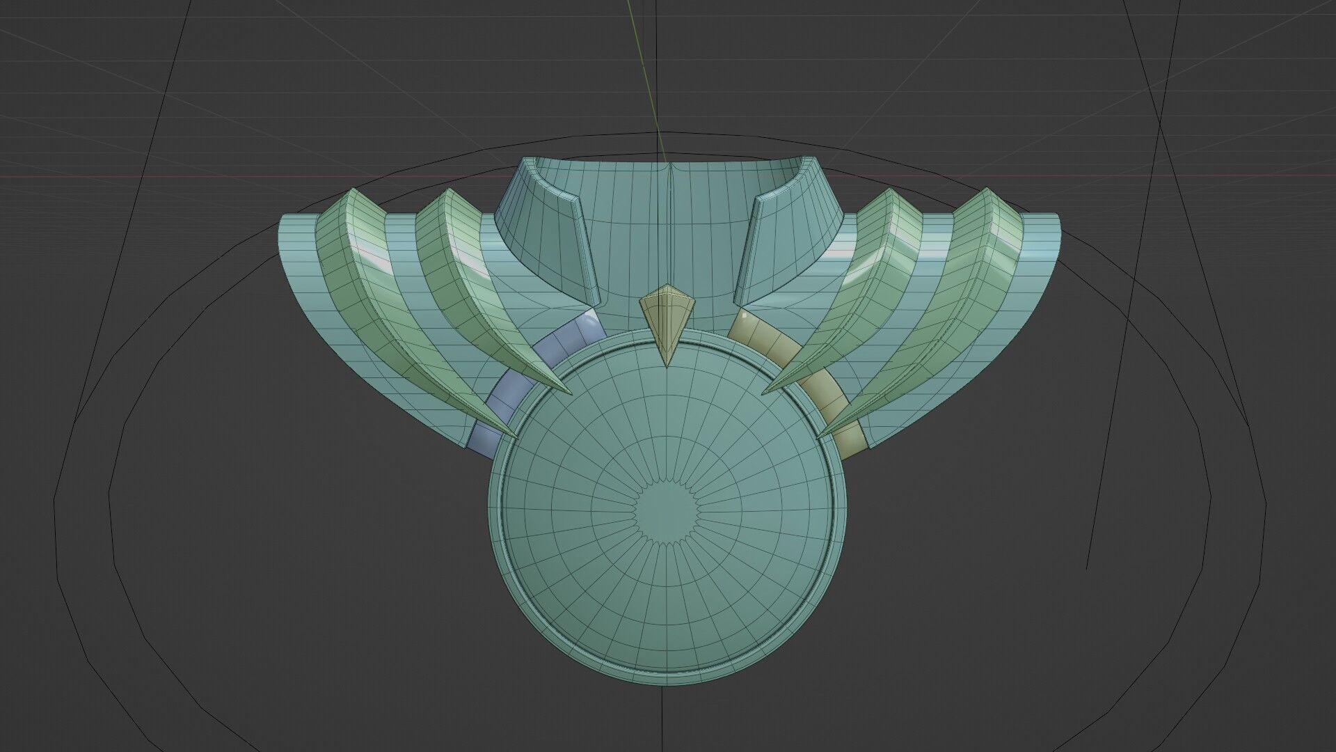 Number 1 Sentai Gozyuger Body Armor 3D model_5