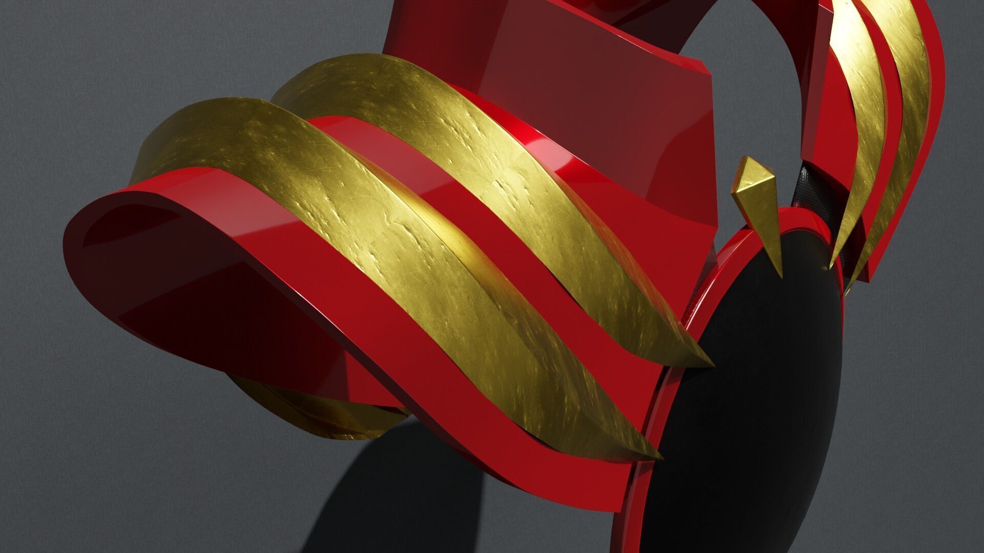 Number 1 Sentai Gozyuger Body Armor 3D model_4