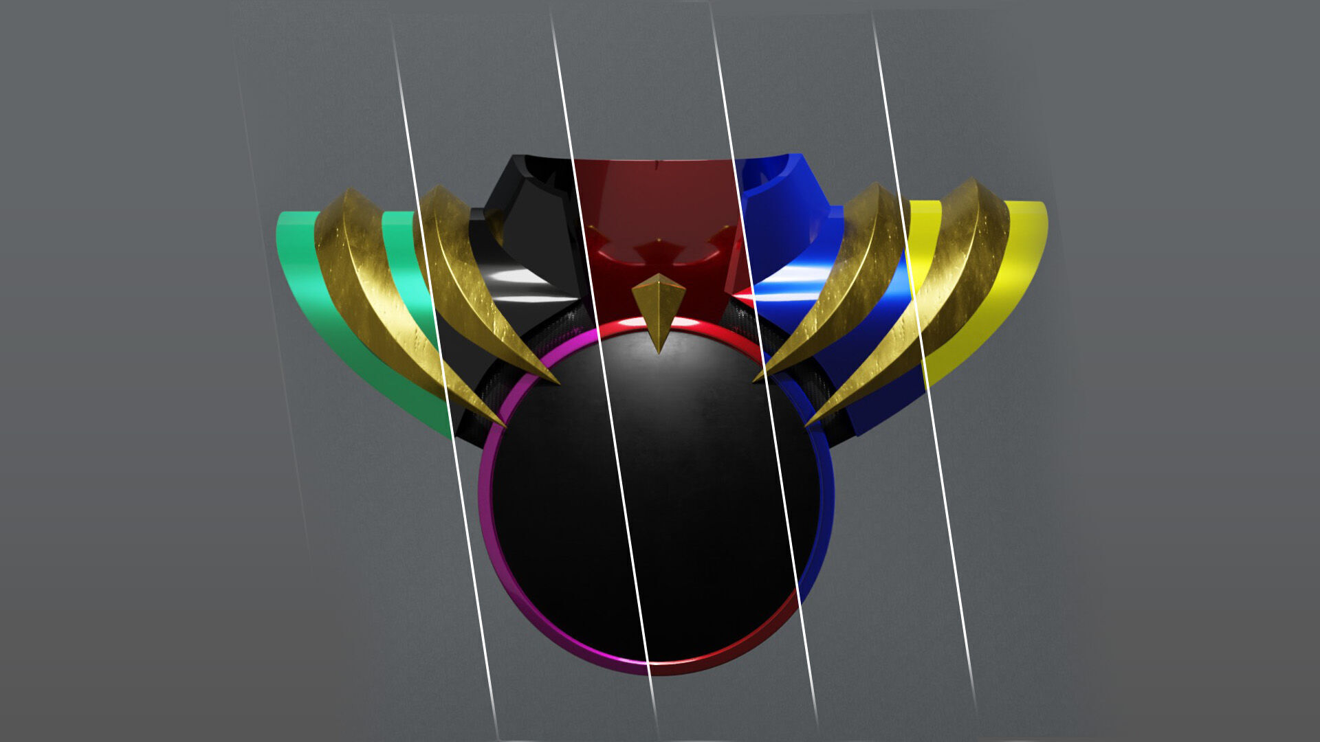 Number 1 Sentai Gozyuger Body Armor 3D model_8