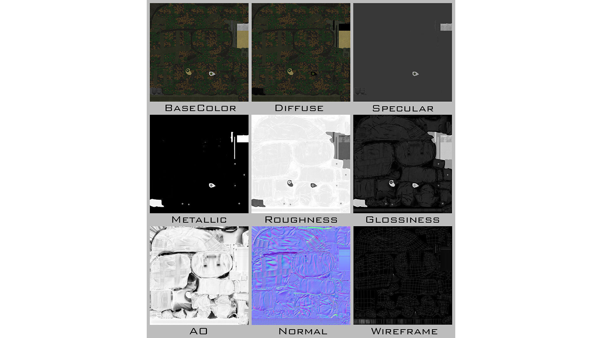 Tactical Vest Low-poly 3D model_15