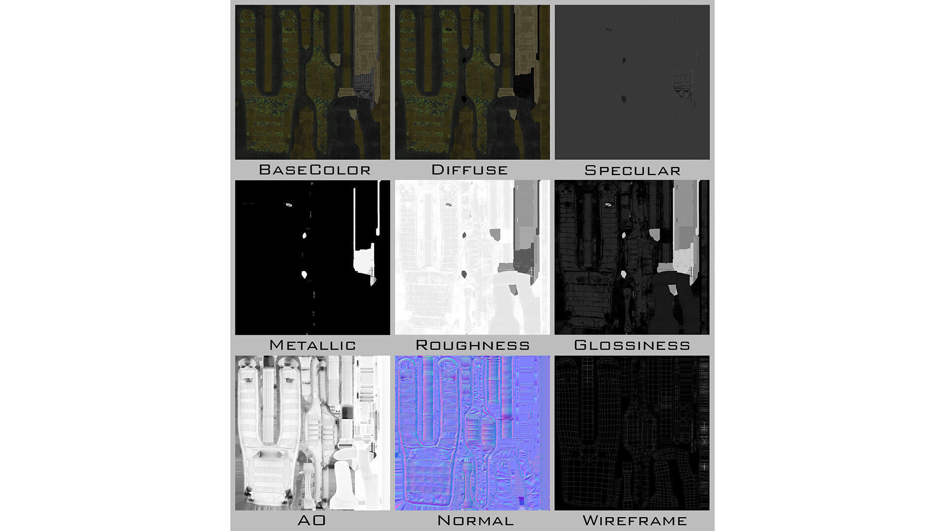 Tactical Vest Low-poly 3D model_16
