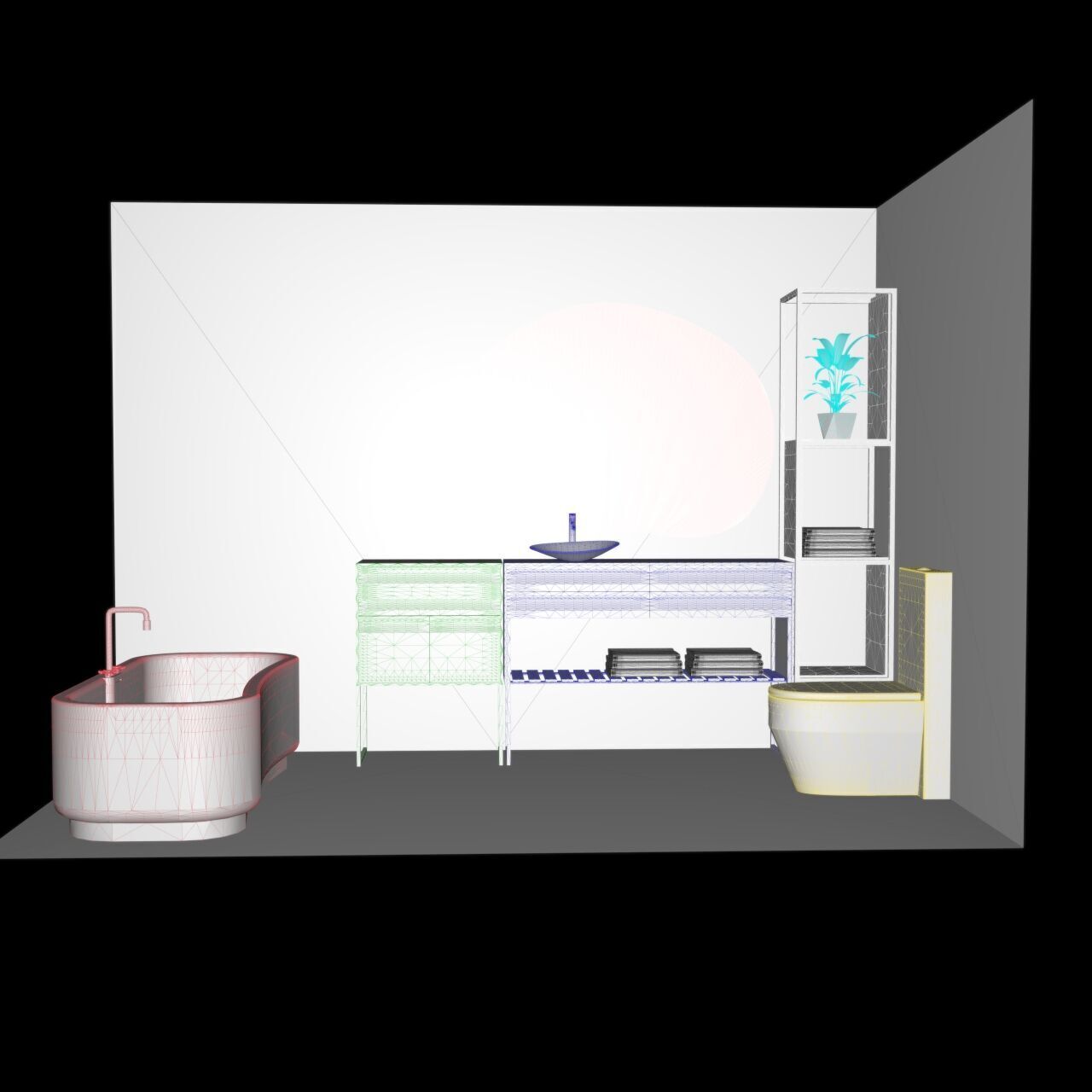 Modern Harmony Bathroom 3D model_9