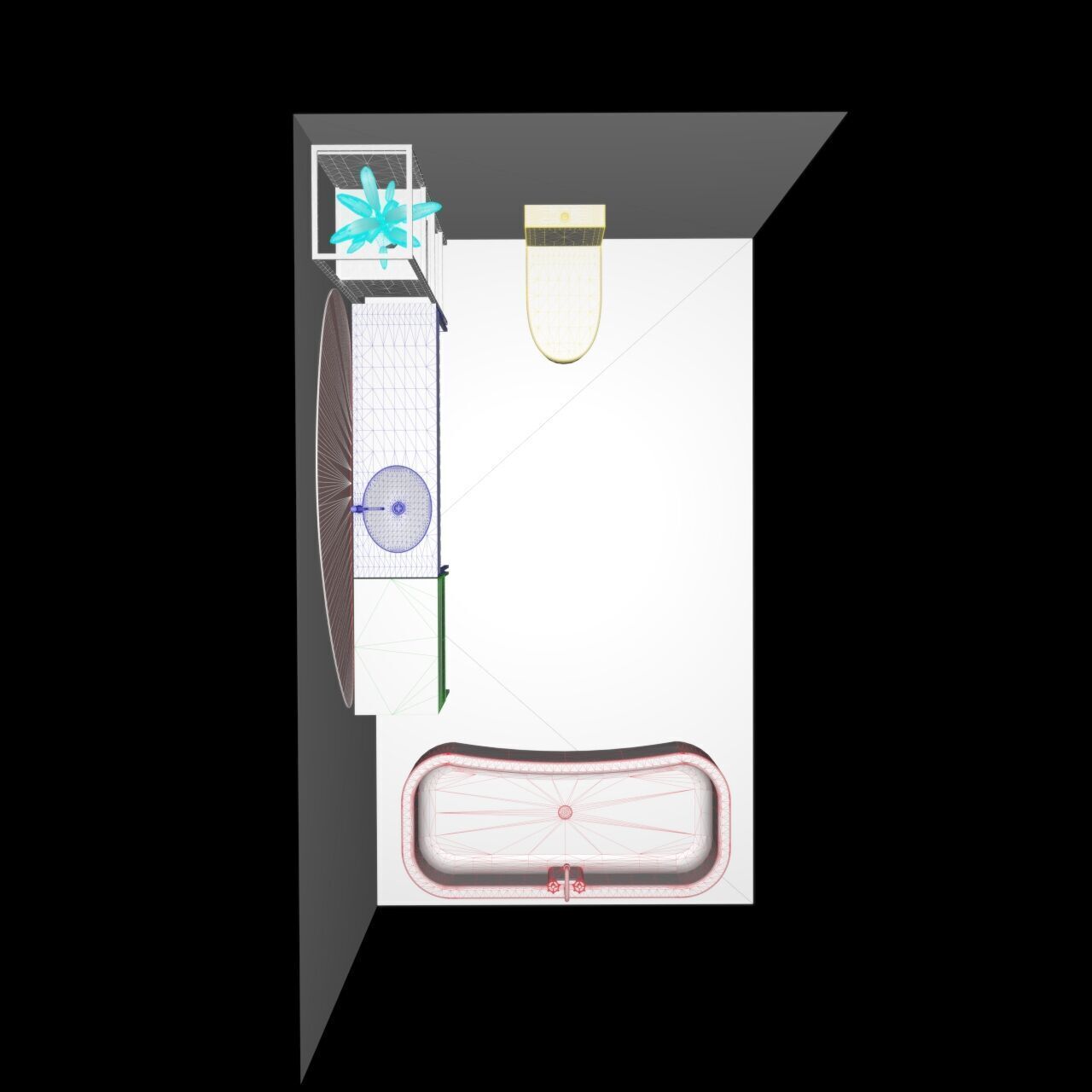 Modern Harmony Bathroom 3D model_10