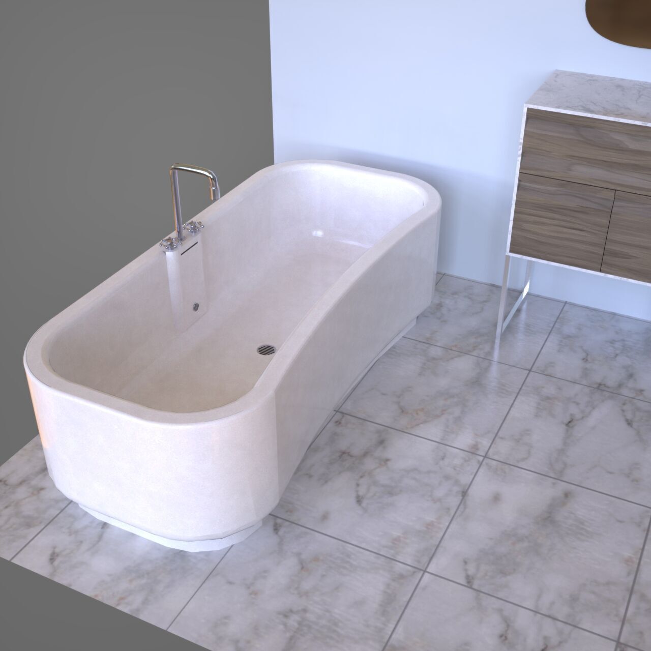 Modern Harmony Bathroom 3D model_5