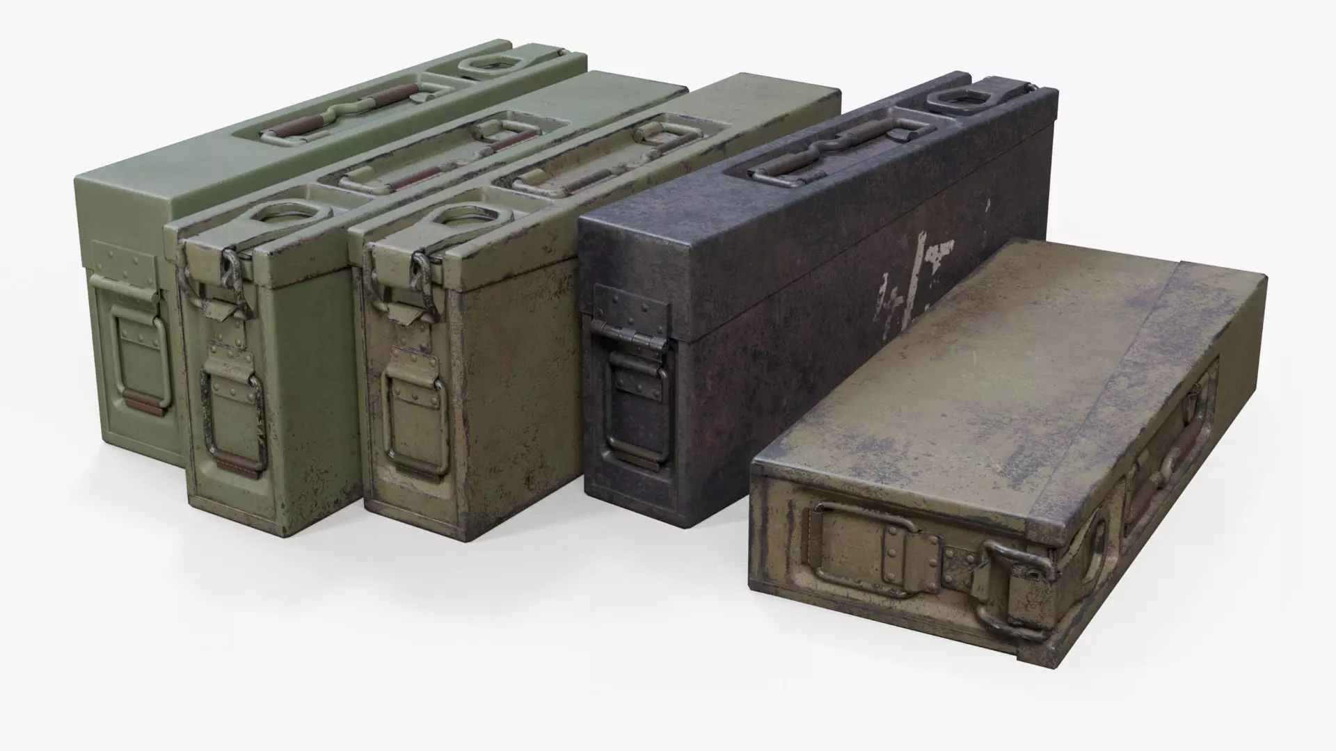 German WW2 ammo box Low-poly 3D model