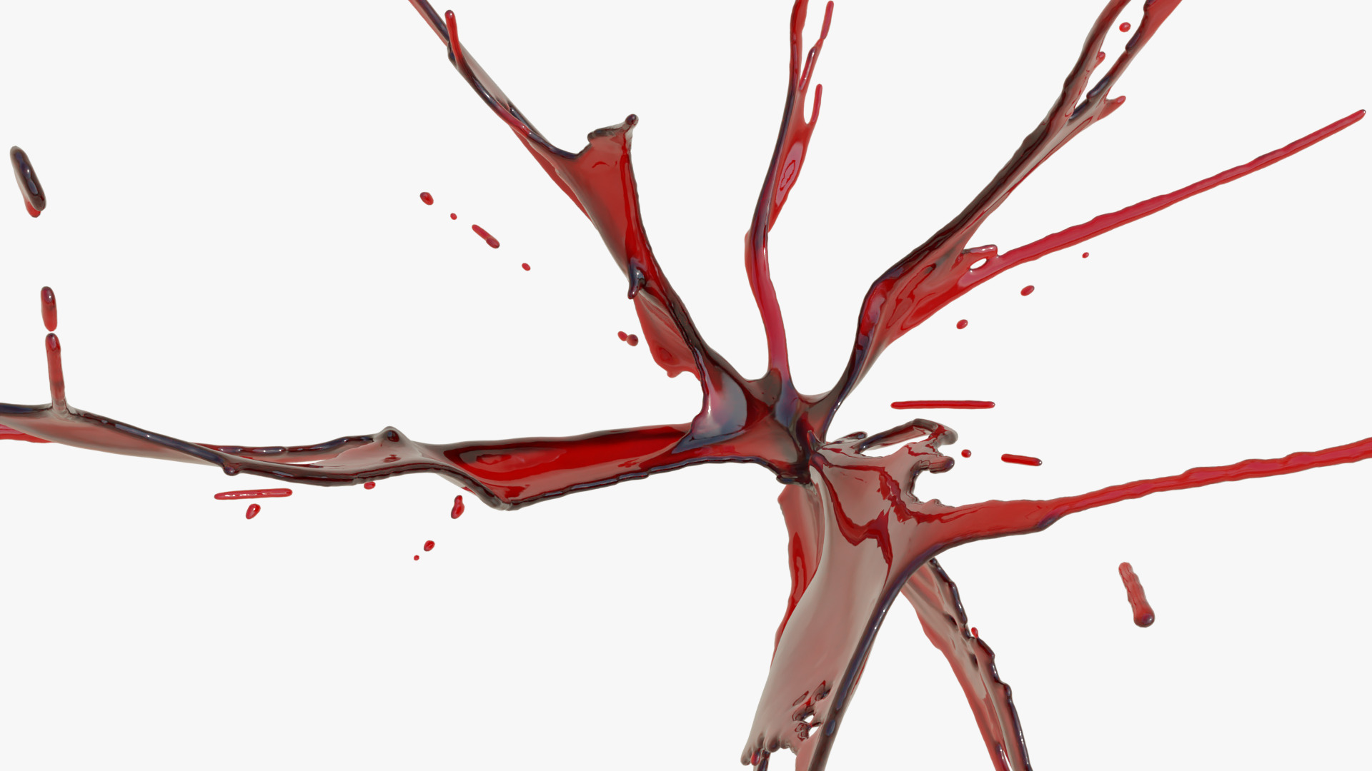 Animated Swirly Blood Splash 9 3D model_4