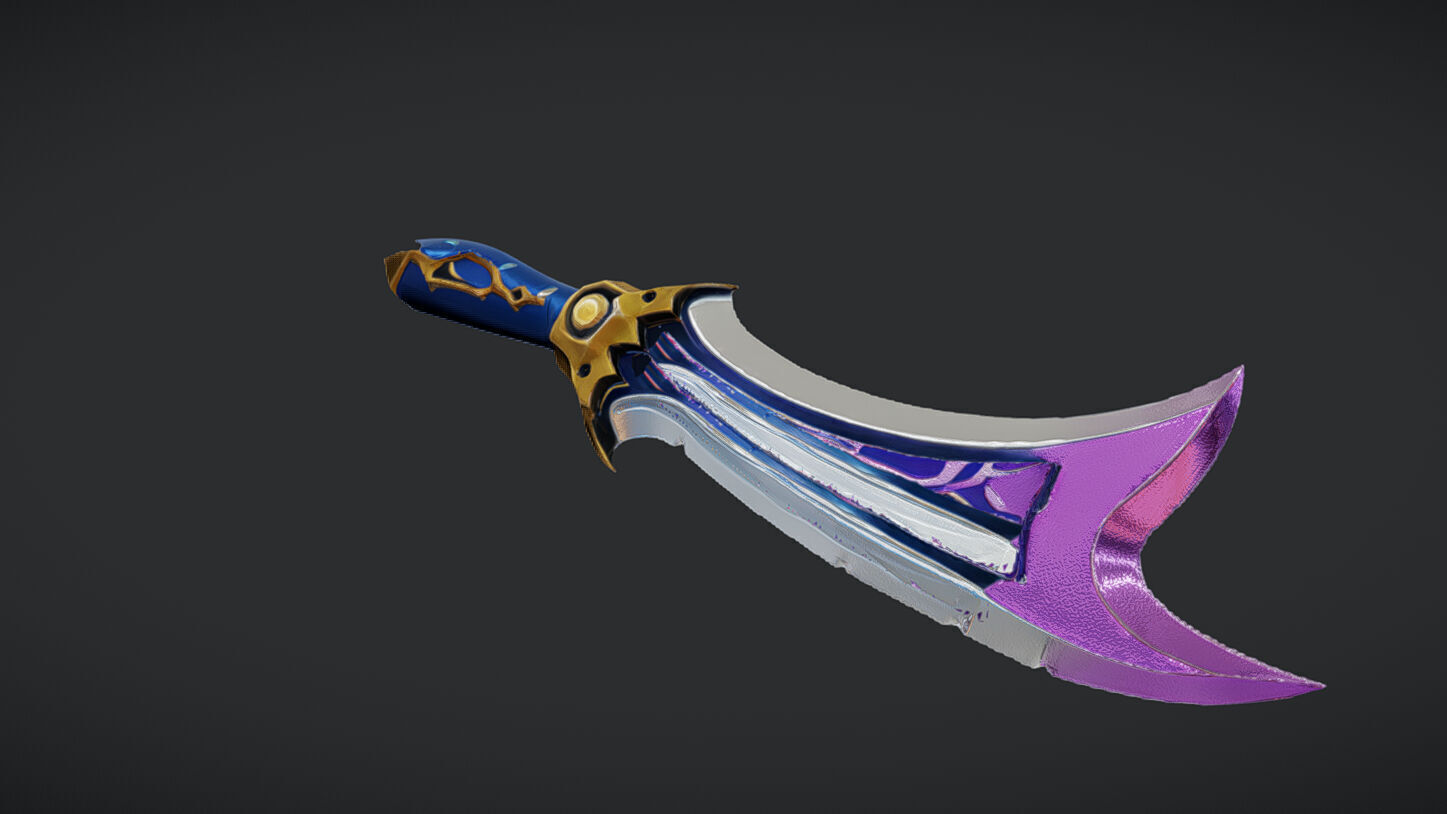 futuristic fantasy sword 3D model_3