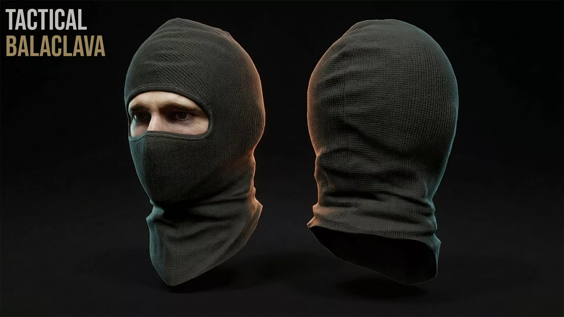 Tactical Balaclava Low-poly 3D model
