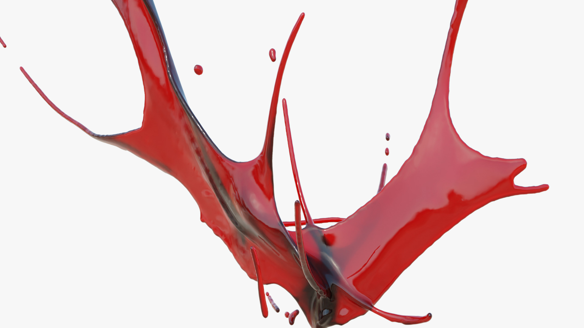 Animated Swirly Blood Splash 5 3D model_2