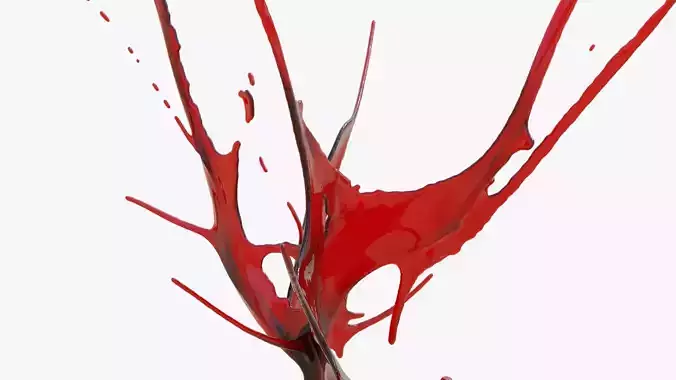 Animated Swirly Blood Splash 4