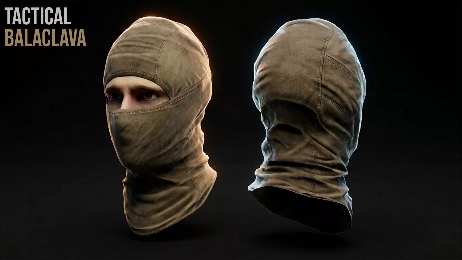 Tactical Balaclava Low-poly 3D model