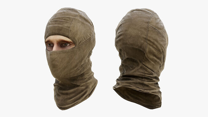 Military Balaclava Low-poly 3D model