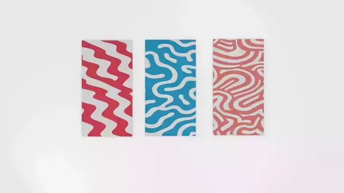 Mat Set Low Poly 3D Model 3D model