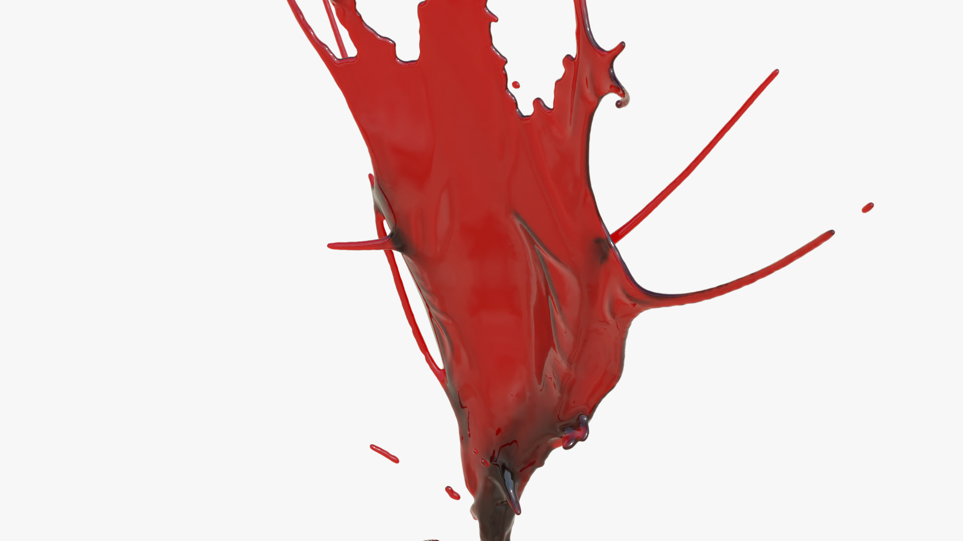 Animated Swirly Blood Splash 1 3D model_2