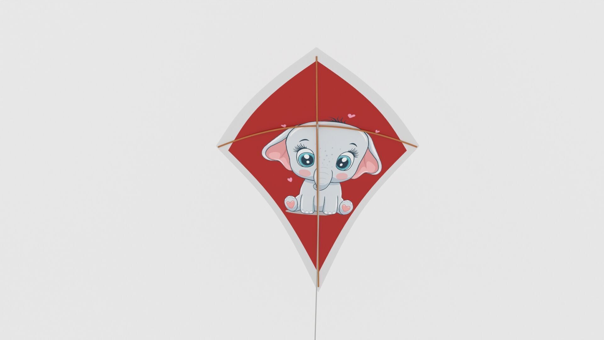Kite Low-poly 3D model Low-poly 3D model_4