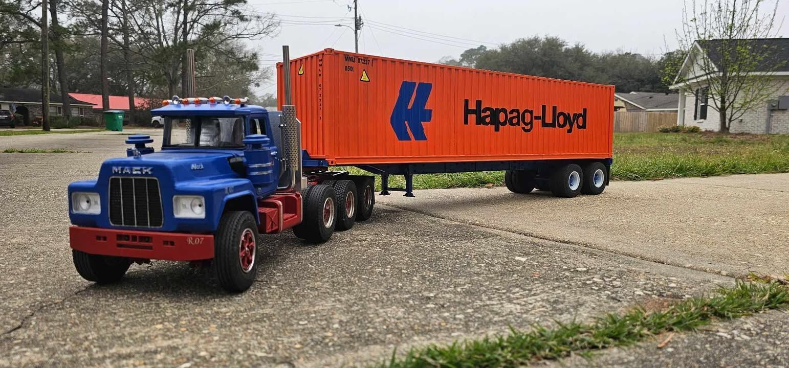 1 14 Scale RC Truck Trailer and Container Box 3d print 3D print model_7