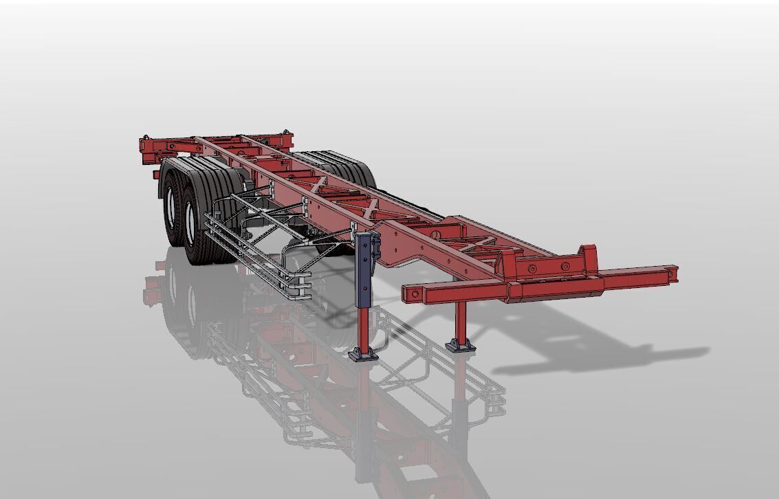 1 14 Scale RC Truck Trailer and Container Box 3d print 3D print model_12