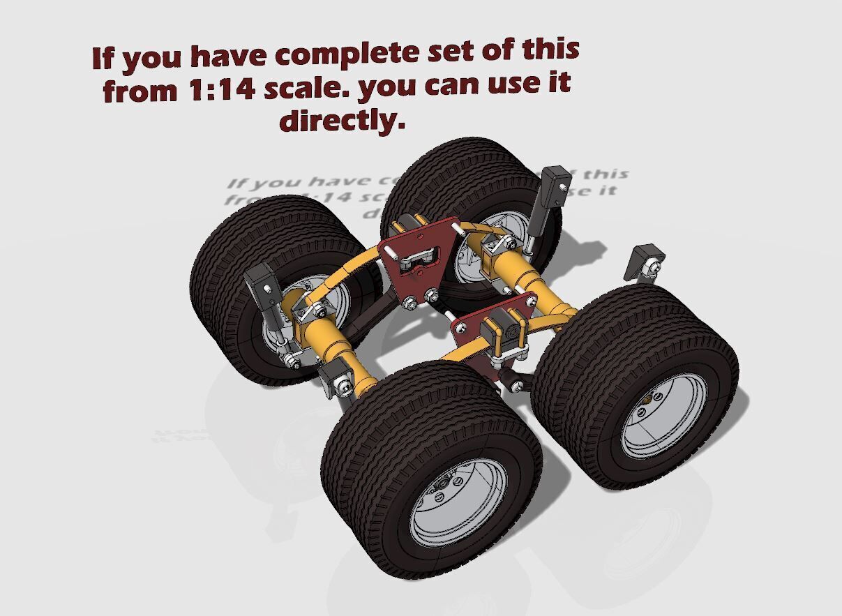 1 14 Scale RC Truck Trailer and Container Box 3d print 3D print model_17