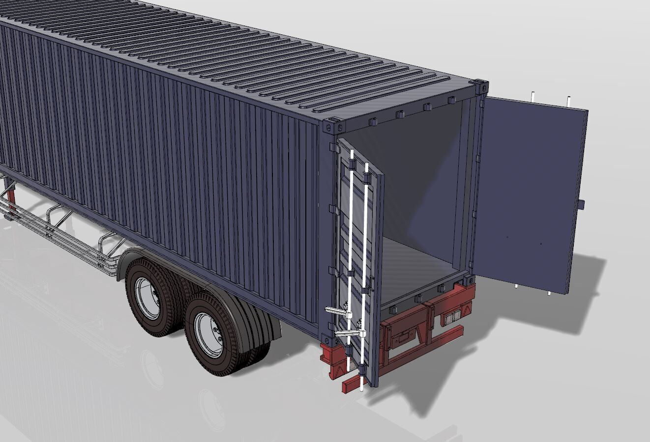 1 14 Scale RC Truck Trailer and Container Box 3d print 3D print model_10