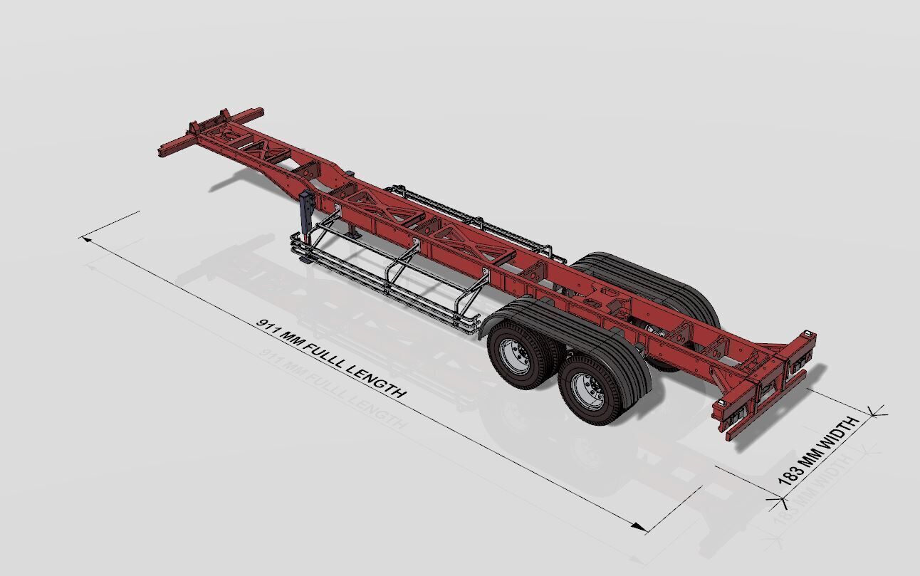 1 14 Scale RC Truck Trailer and Container Box 3d print 3D print model_13