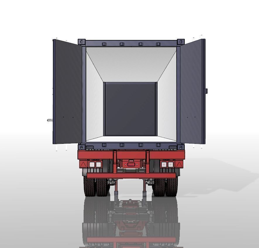 1 14 Scale RC Truck Trailer and Container Box 3d print 3D print model_26