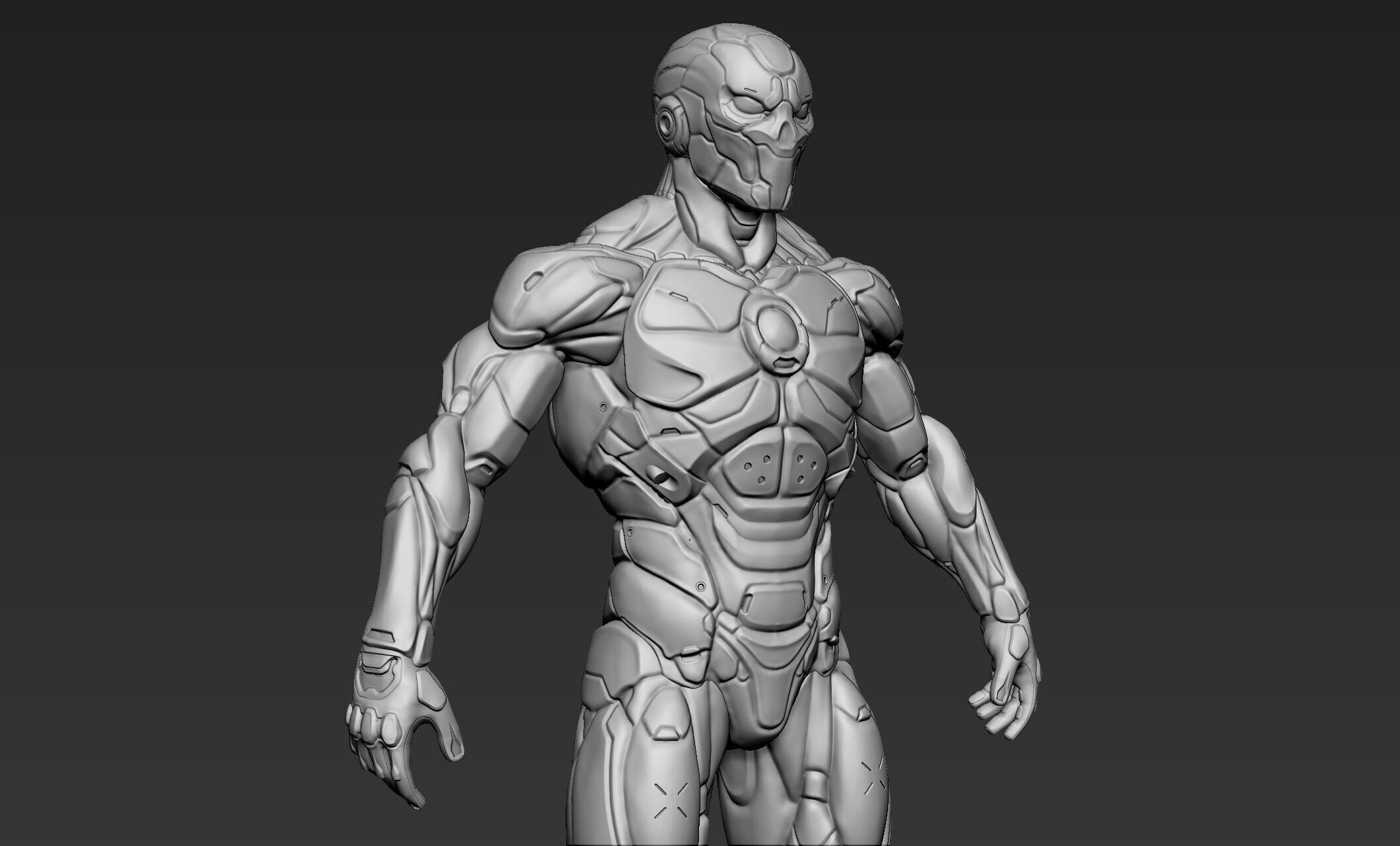 Sci-Fi Character Omega 3D model_4