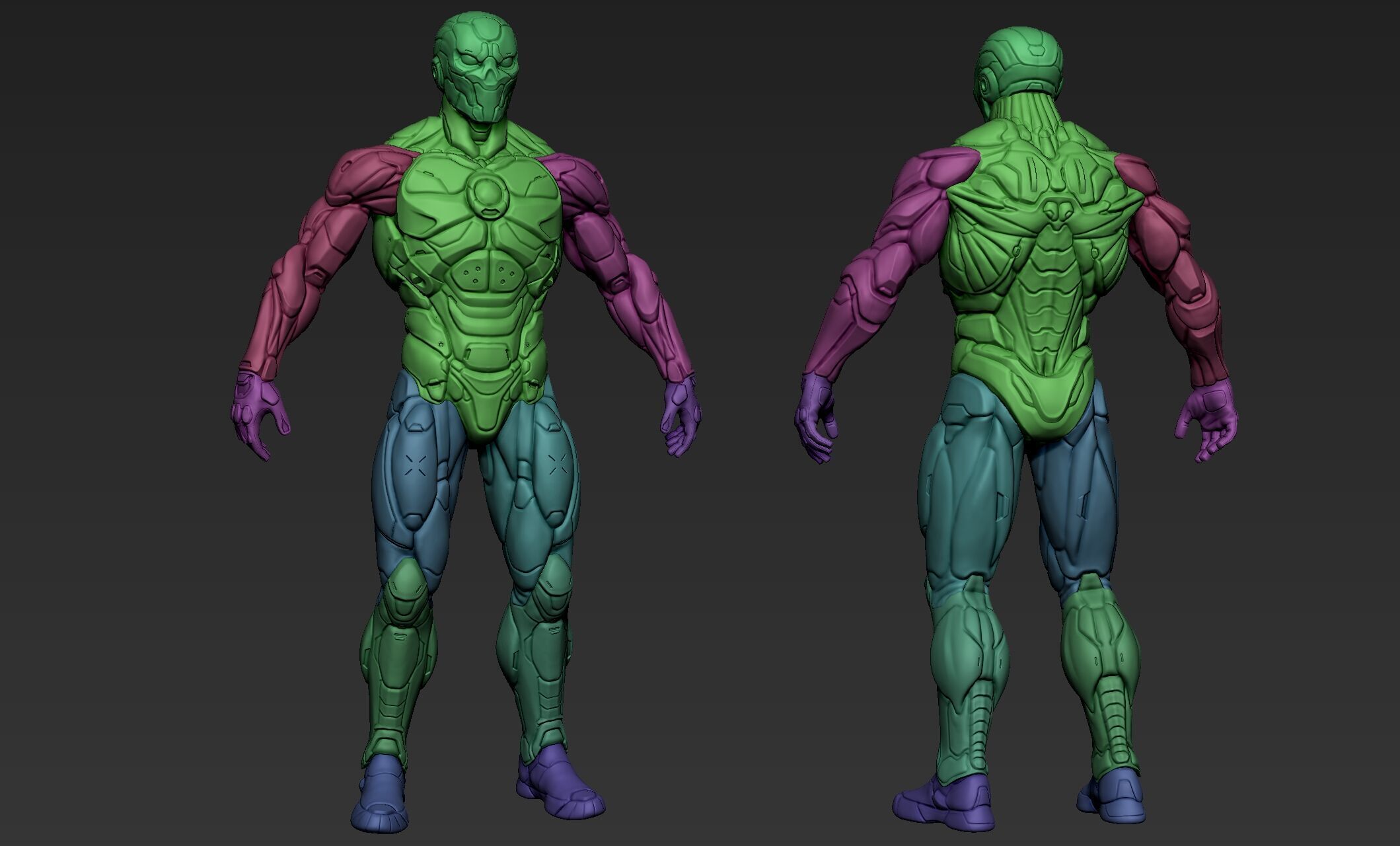 Sci-Fi Character Omega 3D model_15