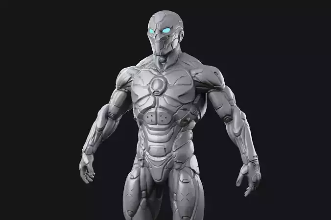 Sci-Fi Character Omega 3D model