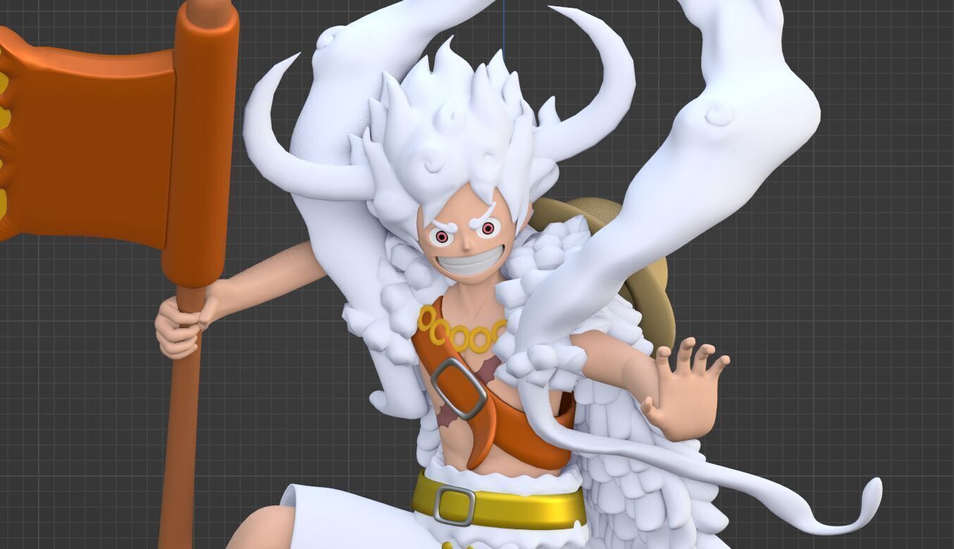Luffy Gear 5 Elbaph - One Piece 3D model_8
