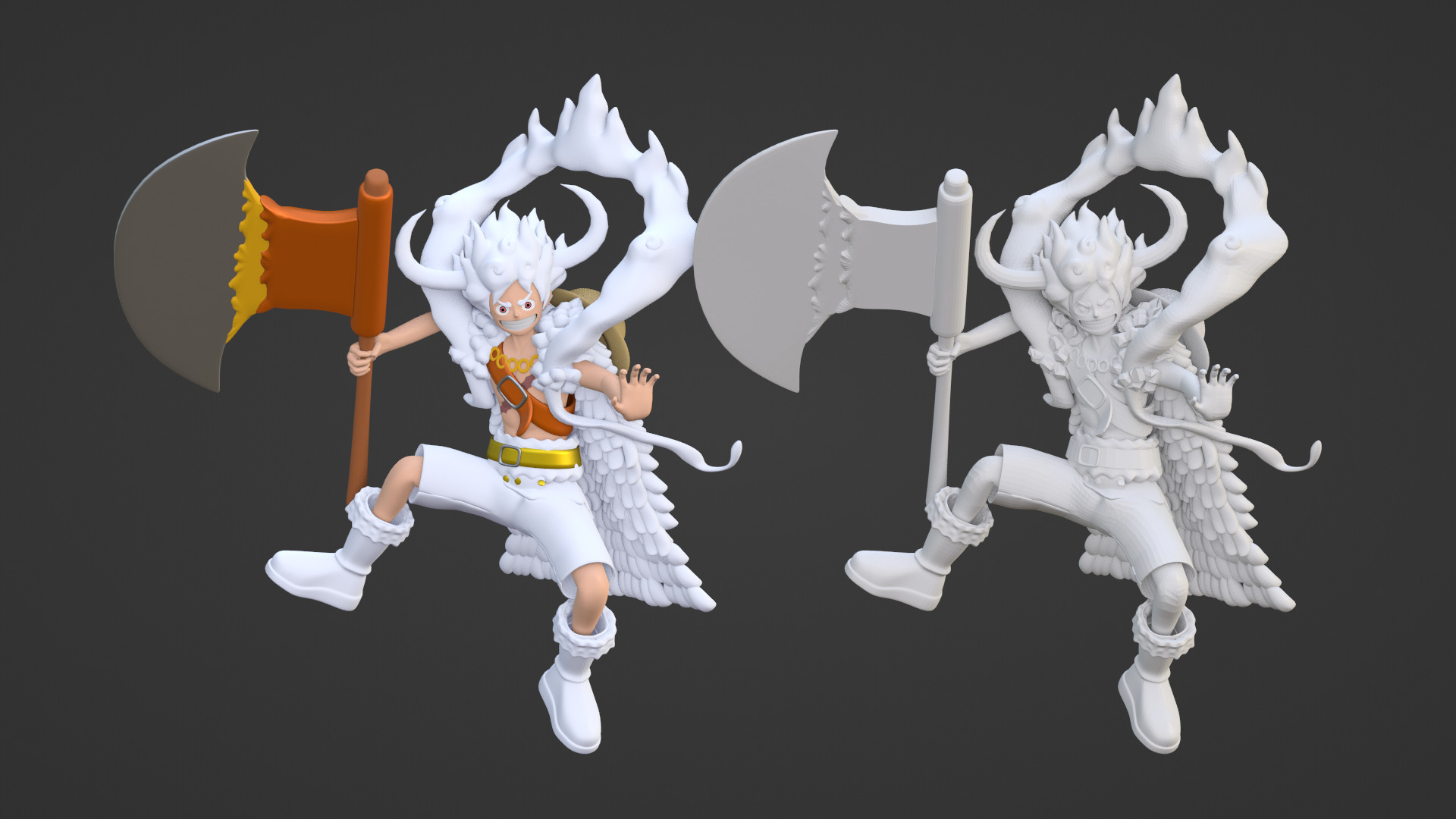 Luffy Gear 5 Elbaph - One Piece 3D model_16