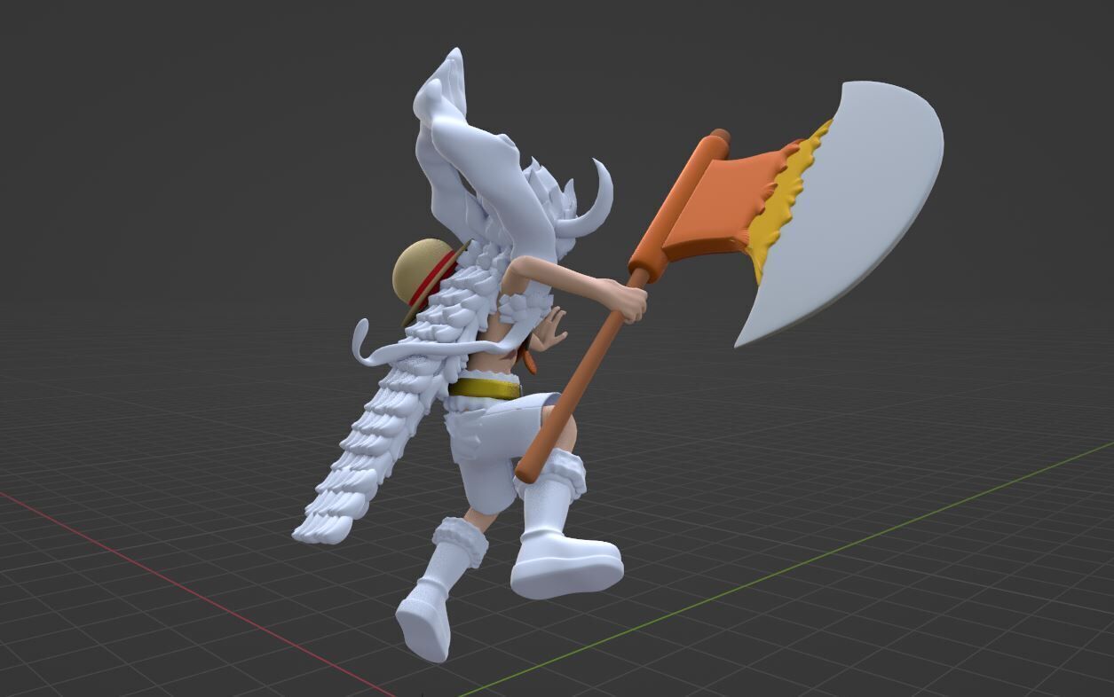 Luffy Gear 5 Elbaph - One Piece 3D model_7