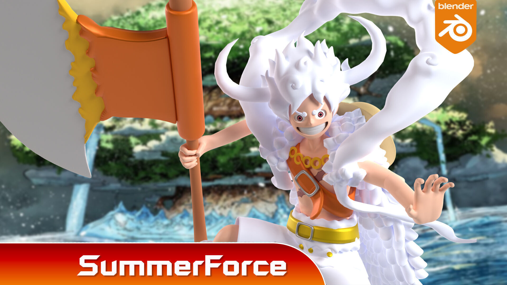 Luffy Gear 5 Elbaph - One Piece 3D model_1