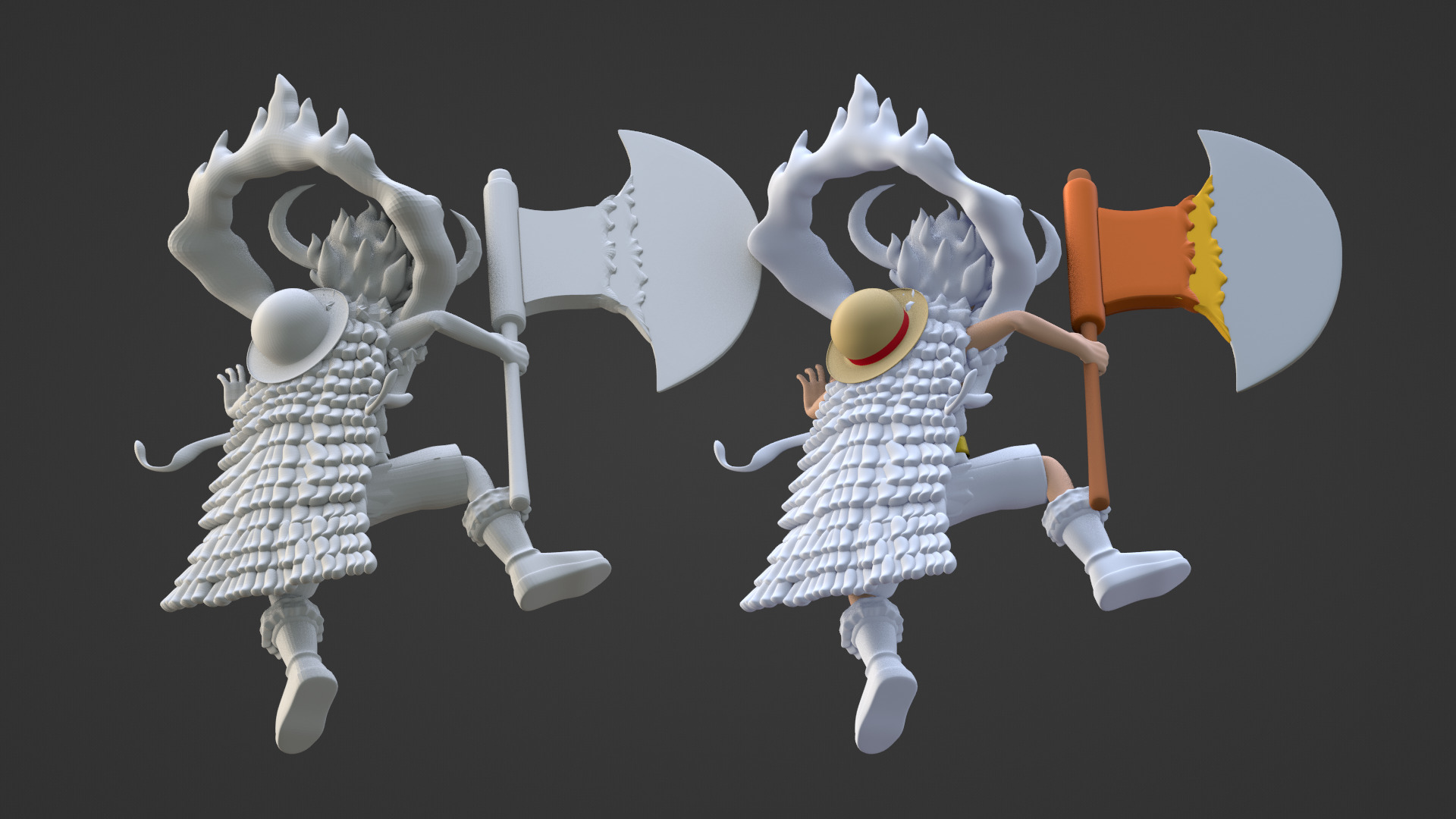 Luffy Gear 5 Elbaph - One Piece 3D model_17