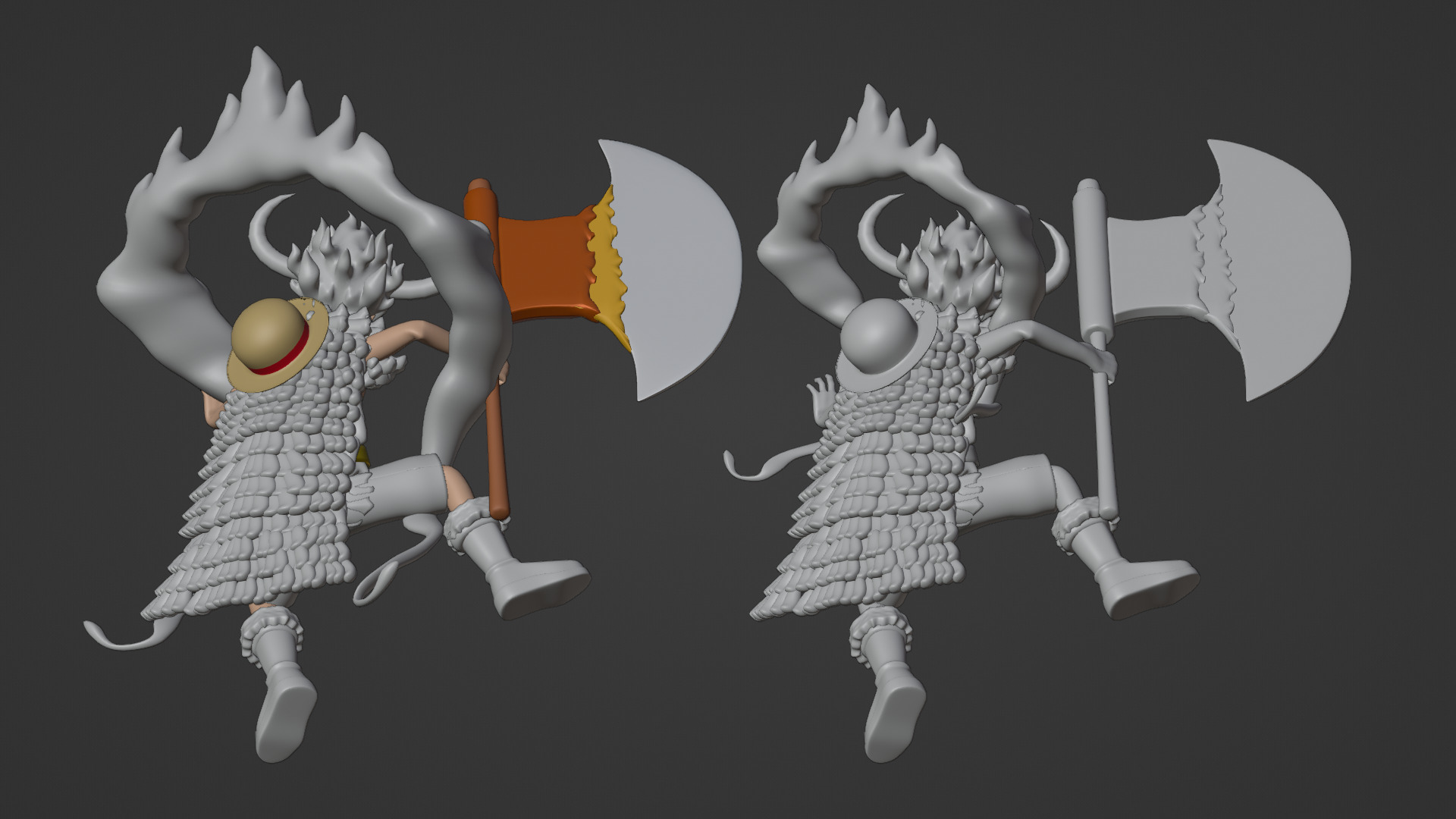 Luffy Gear 5 Elbaph - One Piece 3D model_19