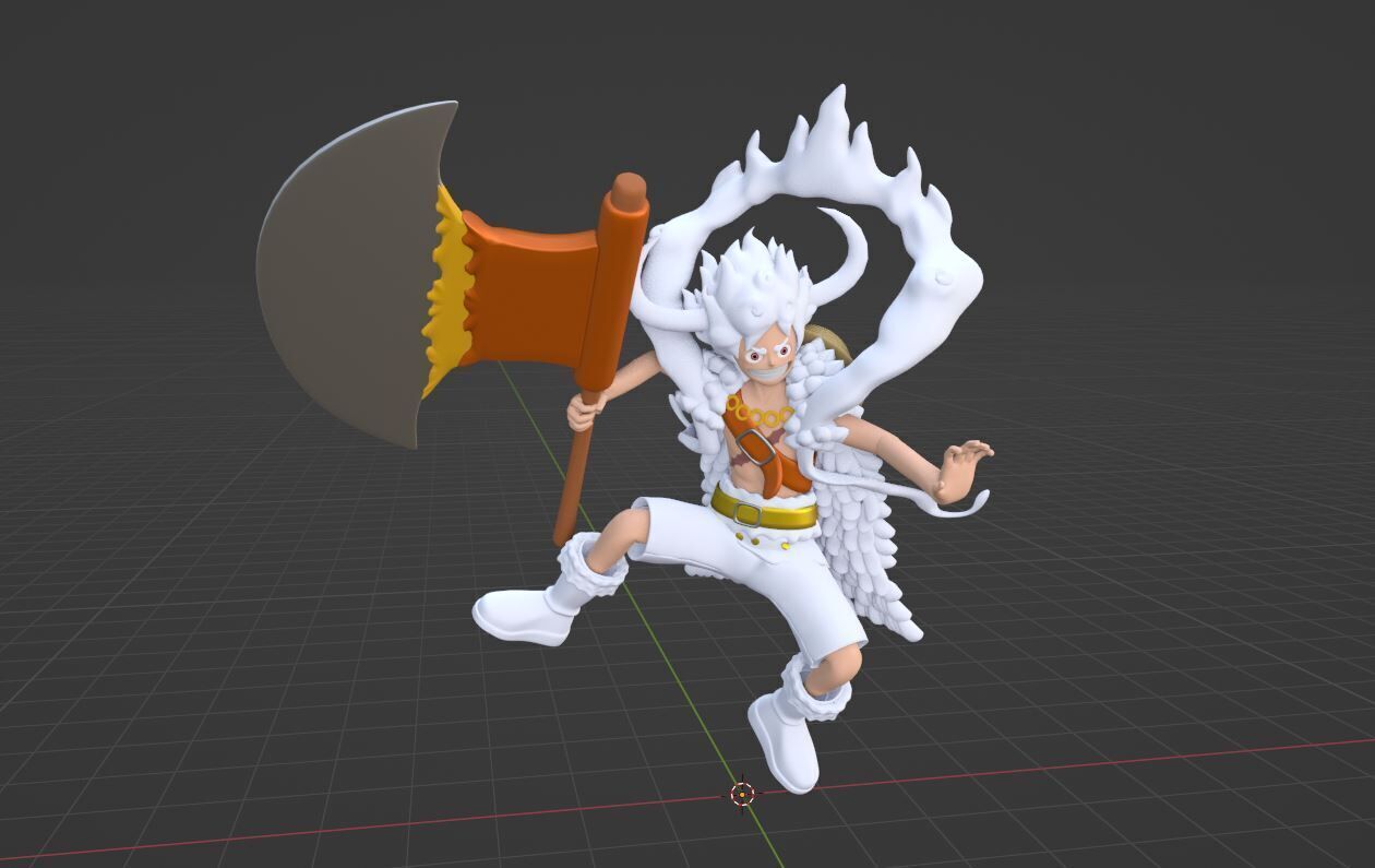 Luffy Gear 5 Elbaph - One Piece 3D model_4