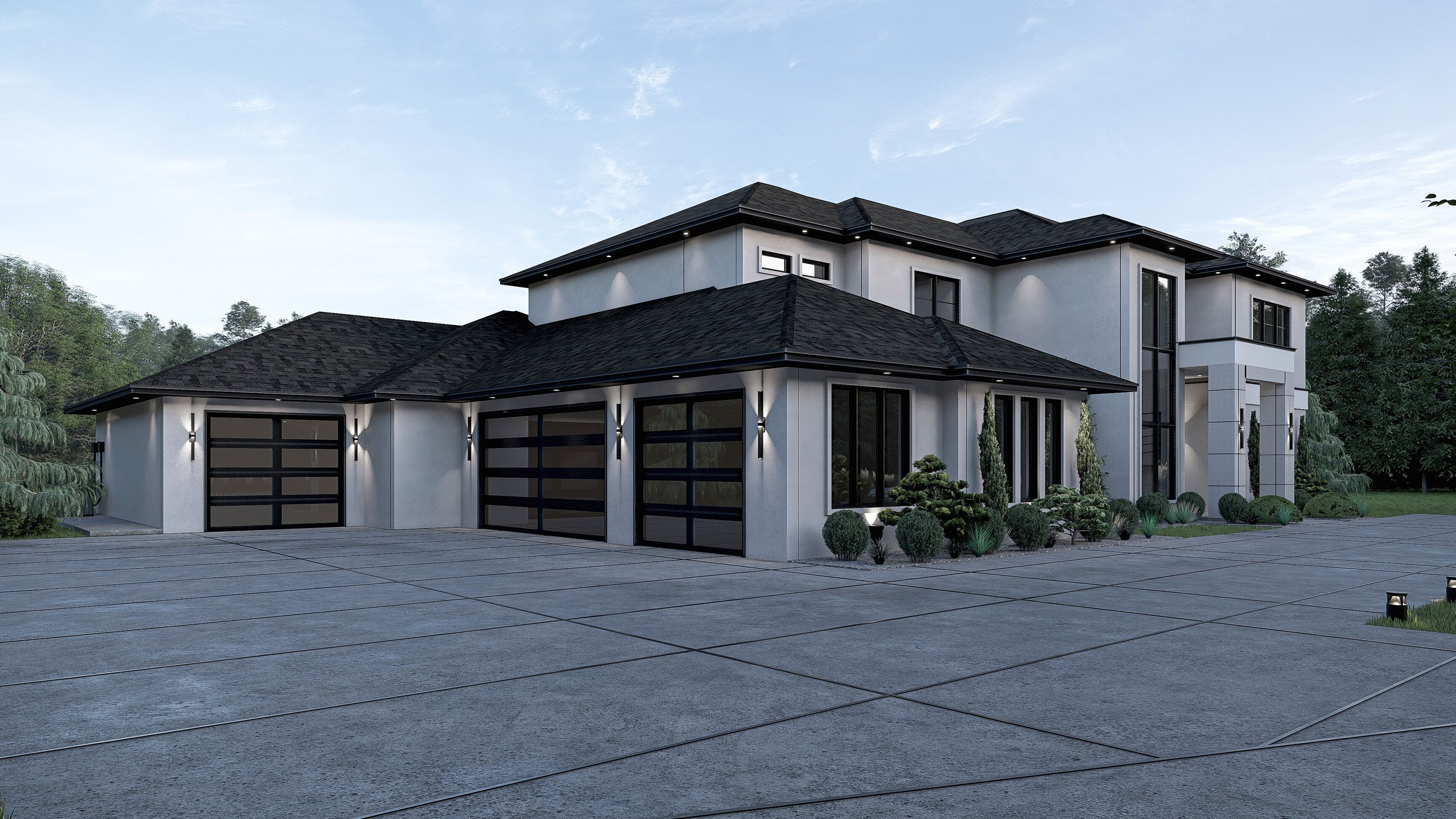 Modern House Stl-dae Digital File 3D Model of the house 3D print model_2