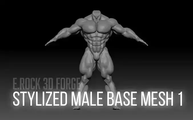 Stylized Male Base Mesh 1