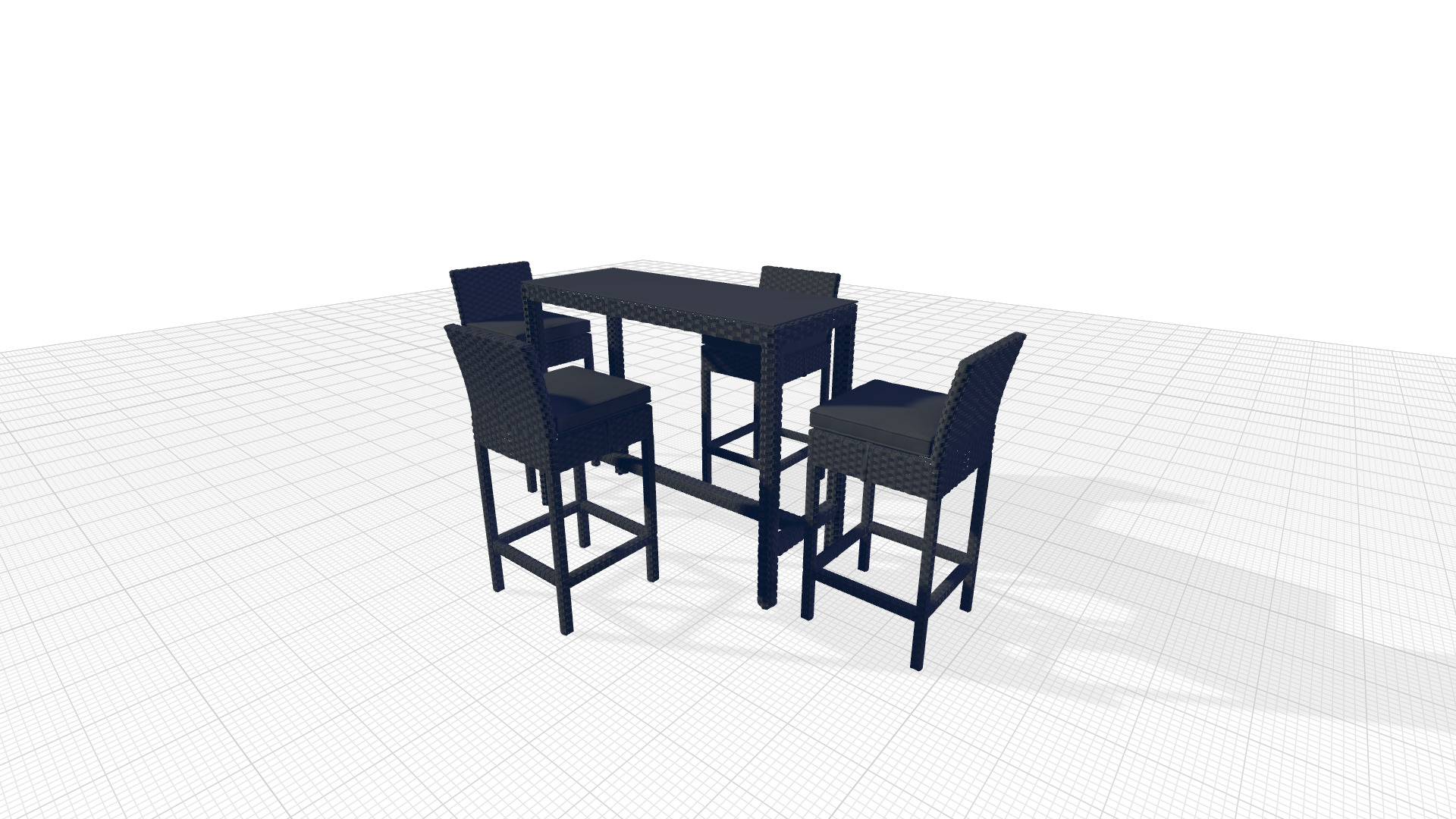 Sojourn Bar Height Dining Set 3D model_6