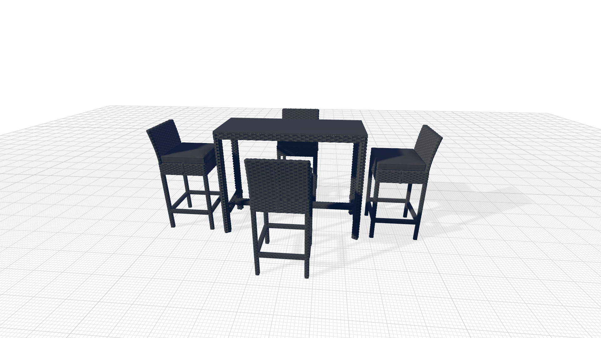 Sojourn Bar Height Dining Set 3D model_5