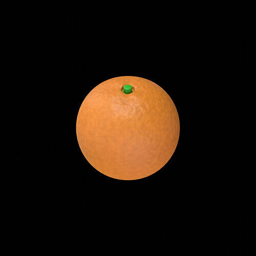 Orange  Low Poly 3D Model 3D model