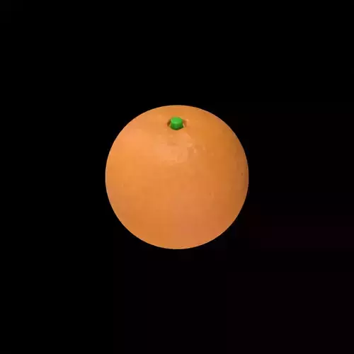 Orange  Low Poly 3D Model