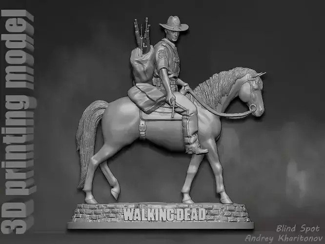 The Walking dead Rick Grimes Season 1 3D print model