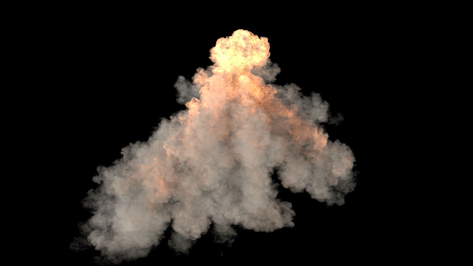 Mortar Explosion 2 VDB 3D model_5