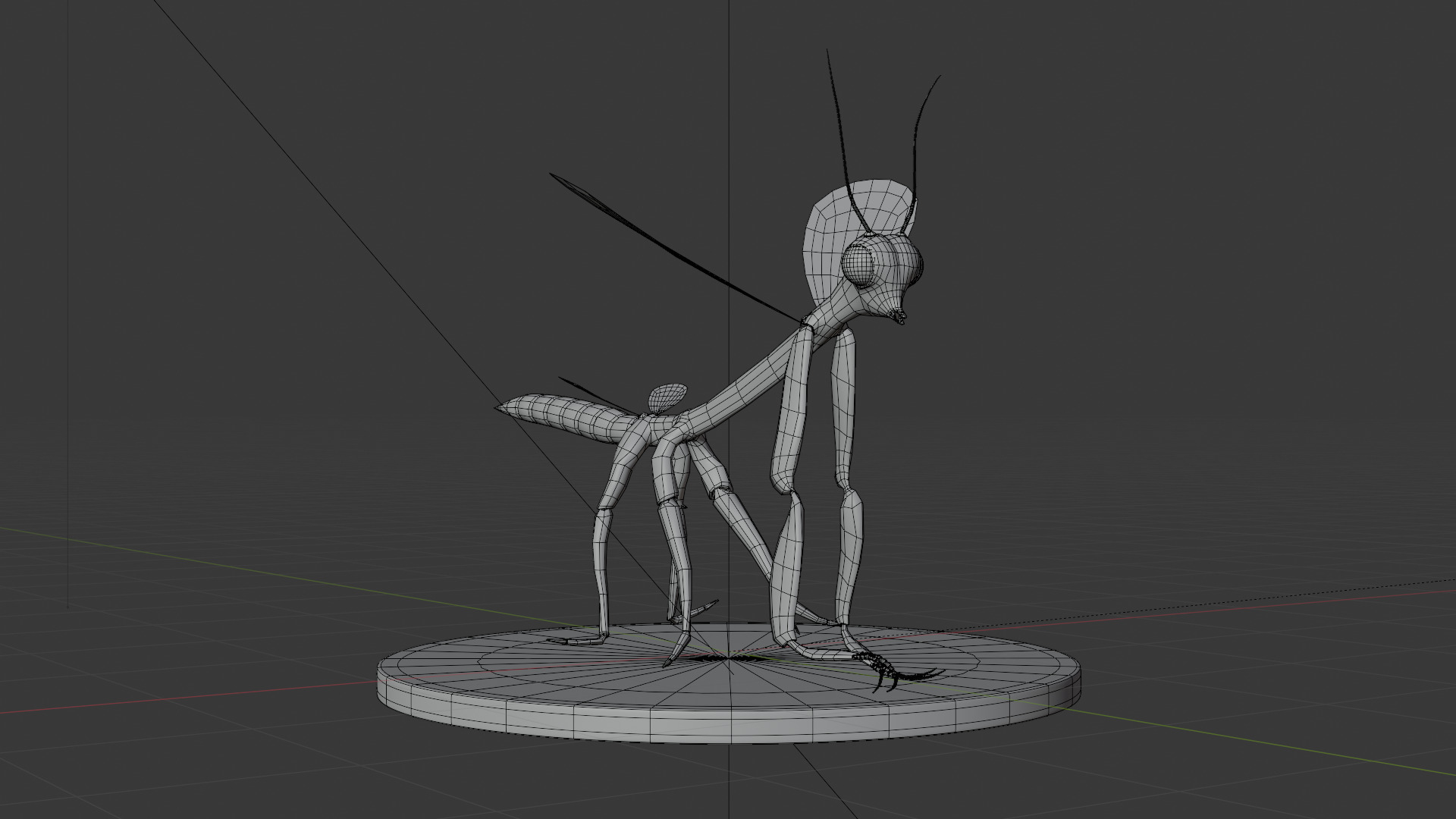 Cric Insect Low-poly 3D model_4