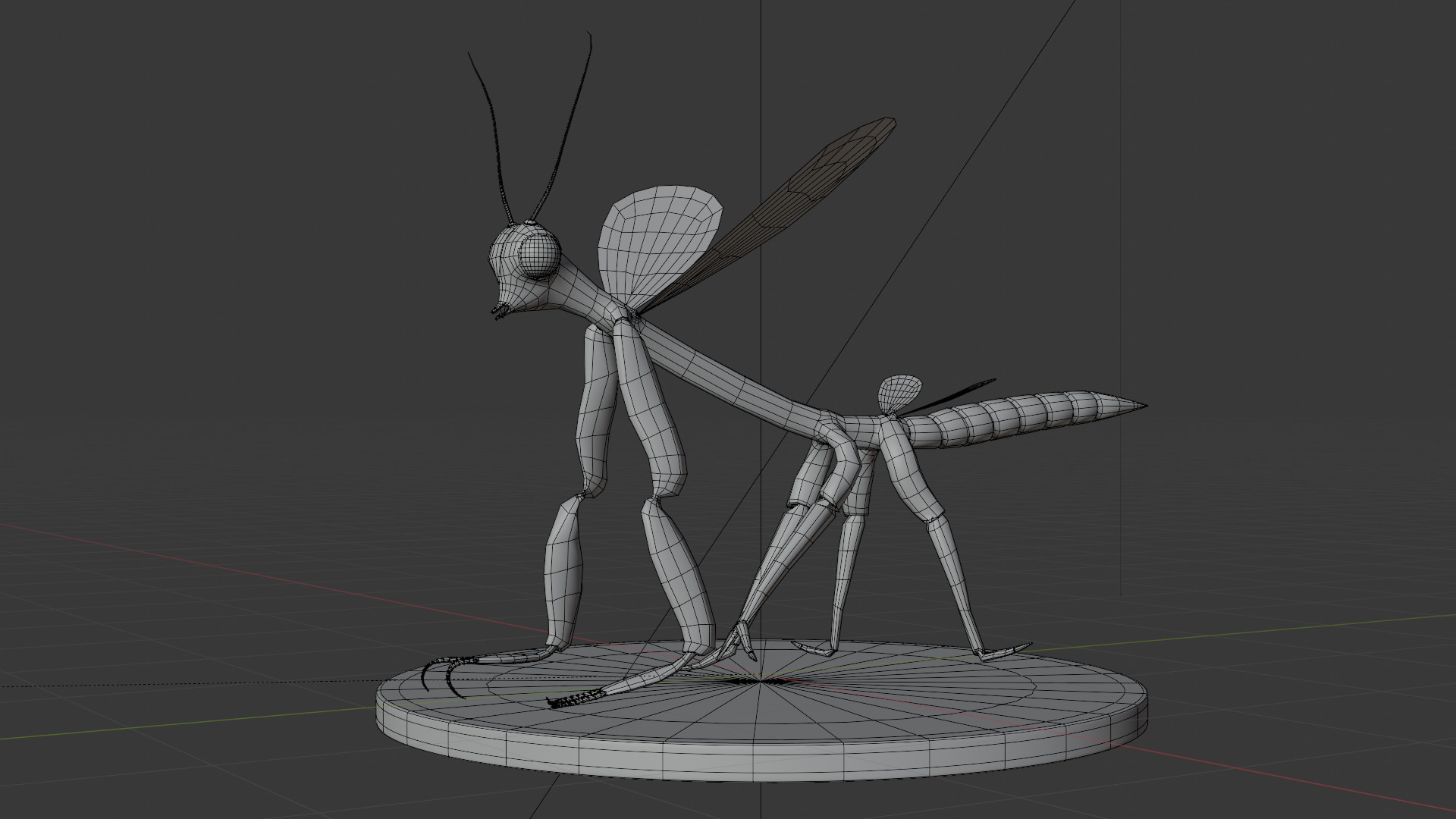 Cric Insect Low-poly 3D model_5