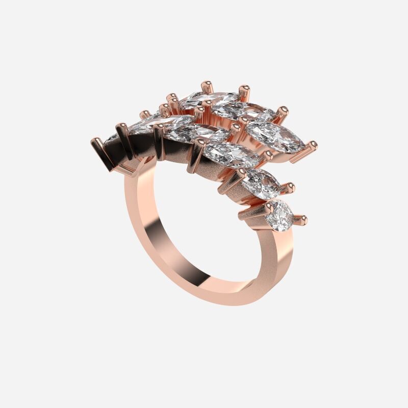 diamond Ring 3D print model_5