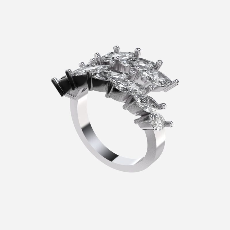 diamond Ring 3D print model_11