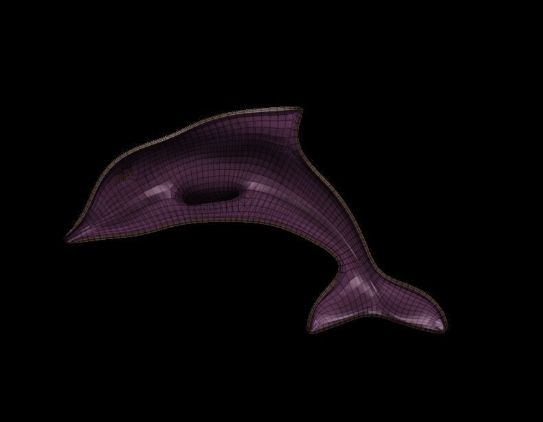 Dolphin Base Meshes 3 Models 3D print model_2